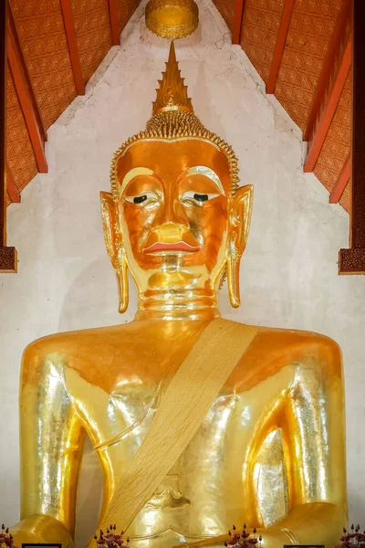 Phitsanulok Tailândia Agosto 2020 Phra Jao Ton Luang Gold Buddha — Fotografia de Stock