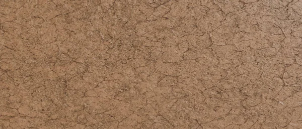 亀裂で泥だらけの地面のテクスチャを乾燥させます 茶色の土壌の背景 3Dレンダリング図 — ストック写真