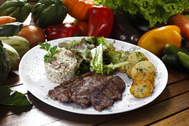 Pirinçli ızgara et.