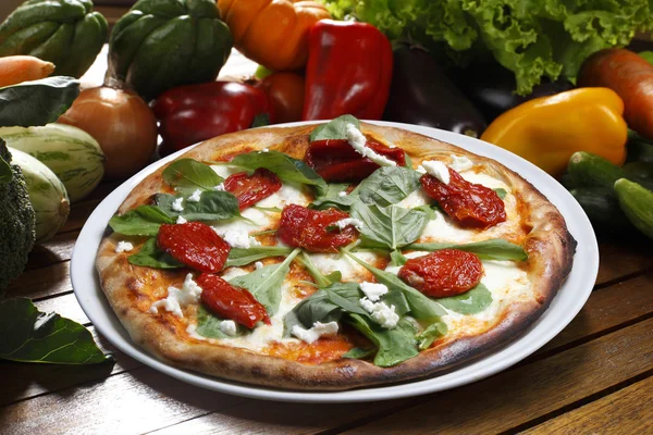 Pizza potraviny čerstvé — Stock fotografie