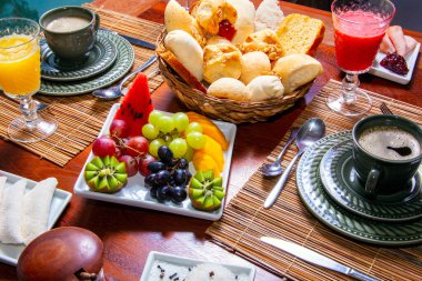 Kuzeydoğu Brezilya 'da bir otelde kahvaltı