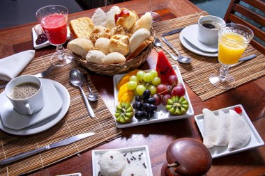 Kuzeydoğu Brezilya 'da bir otelde kahvaltı