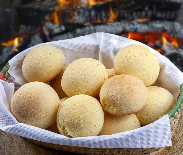 Бразильський Закусок Традиційний Сирний Хліб Мінас Жерайс Куейжу — стокове фото