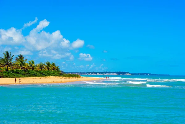 Caraiva Brezilya Nın Bahia Eyaletinin Porto Seguro Ilçesine Bağlı Bir — Stok fotoğraf