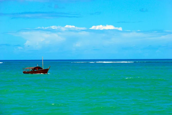 Caraiva Distrito Del Municipio Brasileño Porto Seguro Costa Del Estado — Foto de Stock