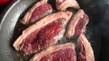 Biftek lokantasında biftek, dilimlenmiş Picanha.