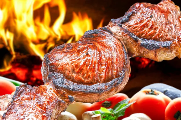 Rosticceria Bistecca Alla Steakhouse Picanha Affettata — Foto Stock