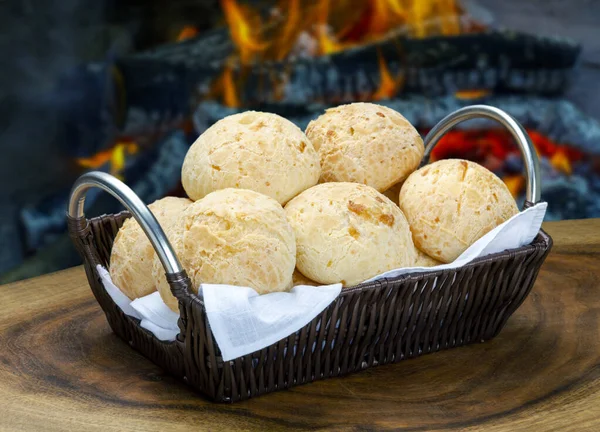 Lanche Brasileiro Pão Queijo Tradicional Minas Gerais Pao Queijo — Fotografia de Stock