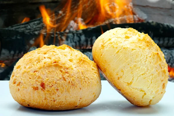 Snack Brasileño Pan Queso Tradicional Minas Gerais Pao Queijo —  Fotos de Stock