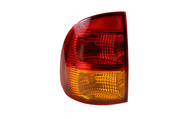 Czerwony samochód reflektorów — Zdjęcie stockowe
