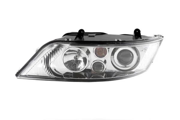 Car headlight and dimensions — Stock Photo, Image