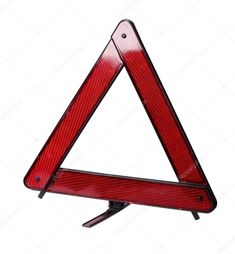 Red triangle car
