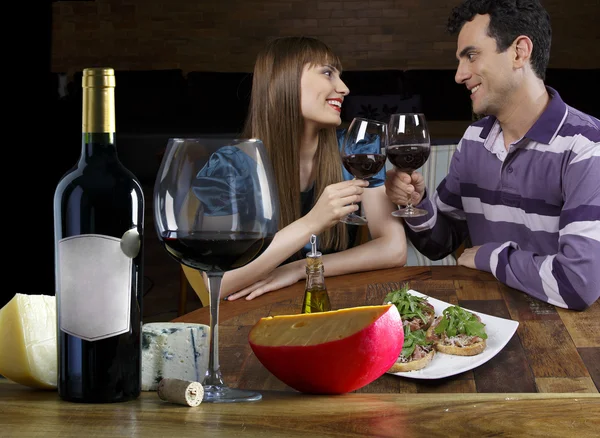 Close up of people holding wine glasses — Stock Photo, Image