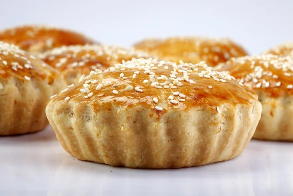 Tasty cupcakes with sesame — Stock Fotó