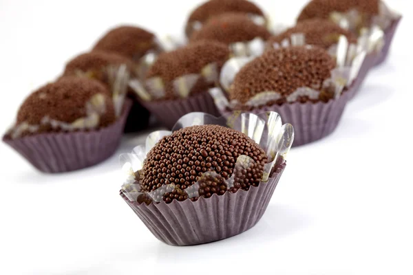 Caramelos de chocolate sabrosos, dulces — Foto de Stock