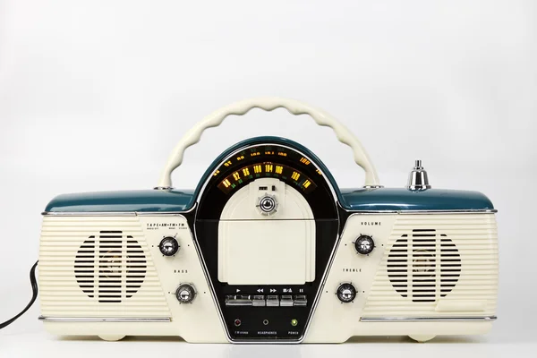 Retro, portable radio receiver — Zdjęcie stockowe