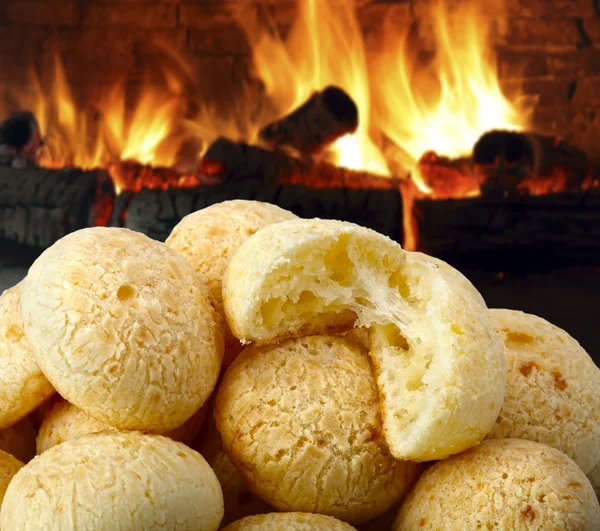 Pão de queijo perto — Fotografia de Stock