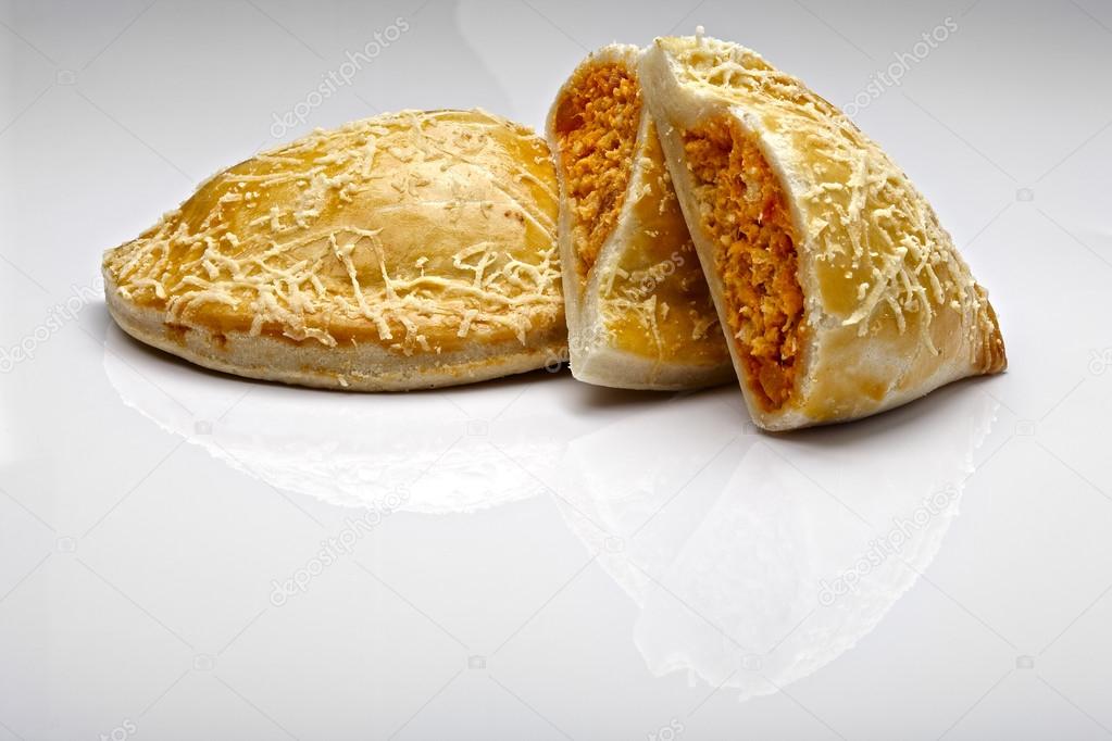 Buns with cheese and meat stuffing