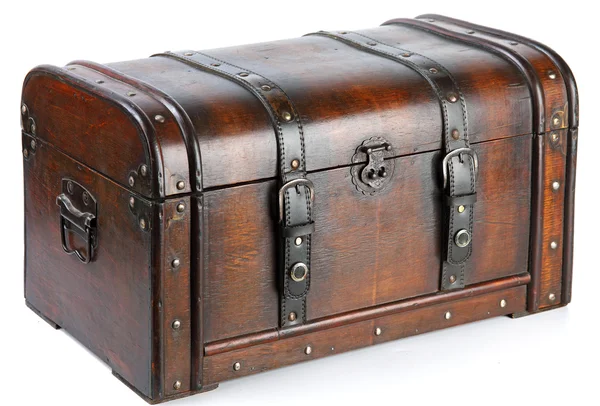 Antique, red wooden box — ストック写真
