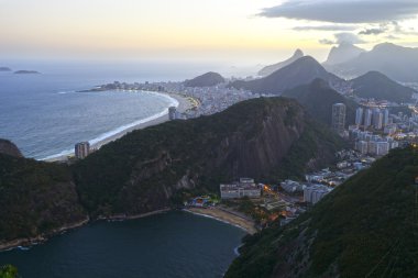 Teleferik şehirden Rio de Janeiro
