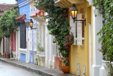Renkli içinde Cartagena bina
