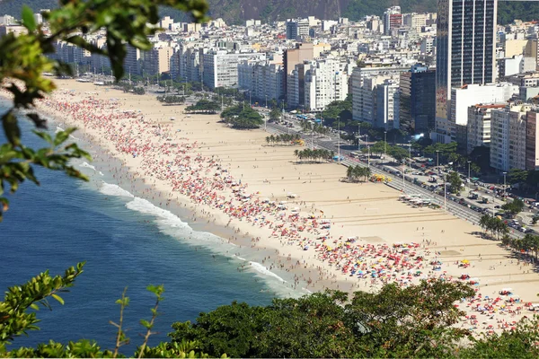 Rio de Janeiro plaża widok z góry — Zdjęcie stockowe