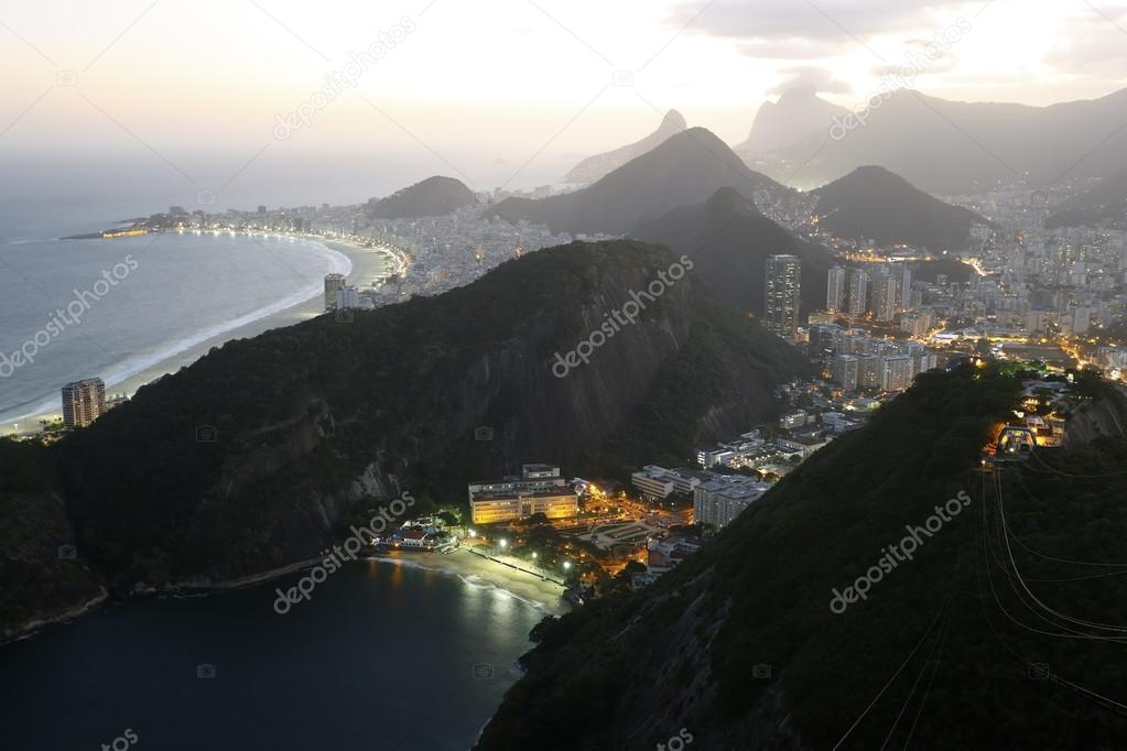 Rio de Janeiro city from cable car