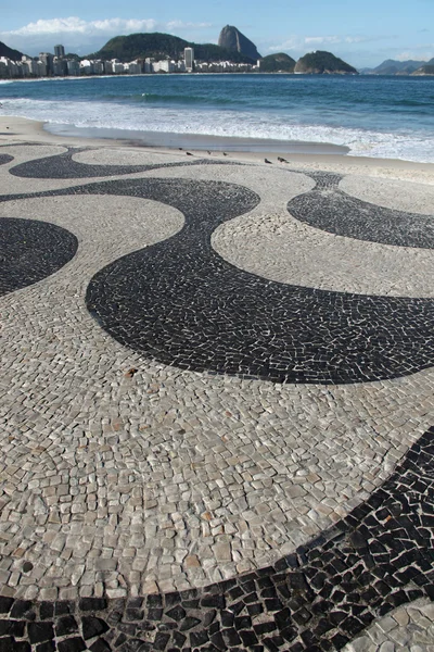 Plaży Copacabana w rio de janeiro — Zdjęcie stockowe