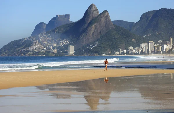 Plaży Copacabana w rio de janeiro — Zdjęcie stockowe