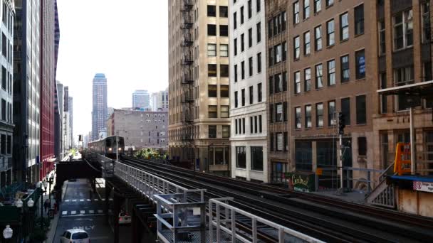 Cidade de Chicago em Illinois, metro — Vídeo de Stock