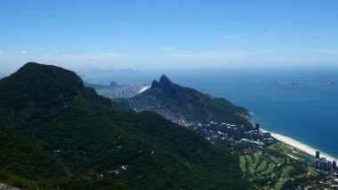 Rio de Janeiro Brezilya plajları havadan görünümü