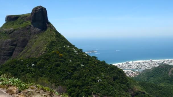 Panorámás kilátással Rio de Janeiro — Stock videók