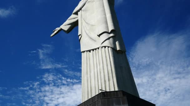 Estatua del Cristo Redentor — Vídeo de stock