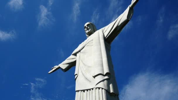 A estátua do Cristo Redentor — Vídeo de Stock