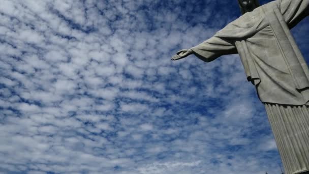 A estátua do Cristo Redentor — Vídeo de Stock