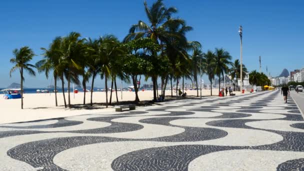 Copacabana beach, Rio de Janeiro — Stock Video
