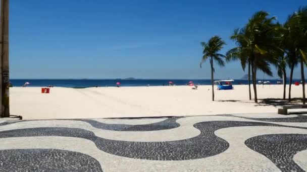 Playa de Copacabana, Río de Janeiro — Vídeo de stock