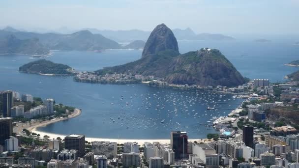 Niesamowity krajobraz w Rio de Janeiro — Wideo stockowe