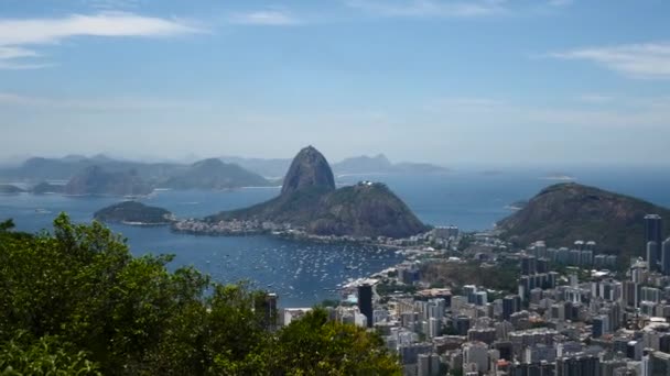 Geweldig landschap in Rio de Janeiro — Stockvideo