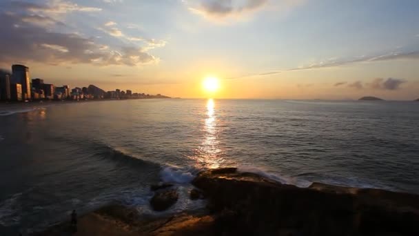 Ipanema Plajı, Rio de Janeiro — Stok video