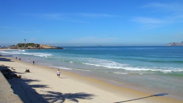 Strand von Ipanema, Rio de Janeiro — Stockvideo