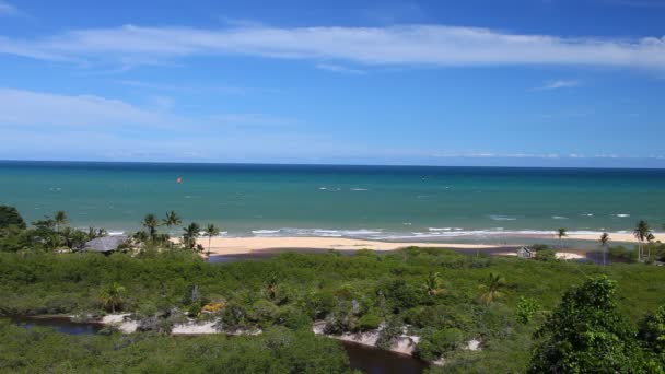 Playa en Trancoso, Brasil — Vídeos de Stock