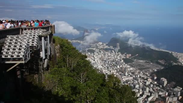 Panoramiczny widok na rio de janeiro — Wideo stockowe