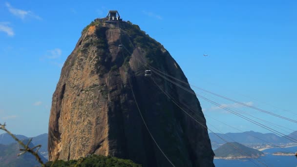 Seilbahn am Zuckerhut — Stockvideo