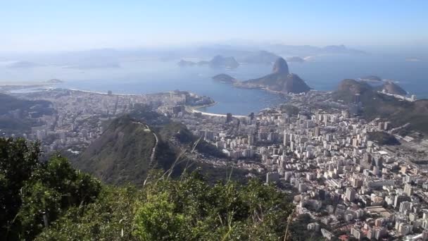 Panoramiczny widok na rio de janeiro — Wideo stockowe