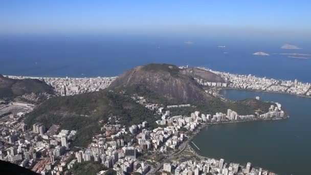 Panoramatický pohled na rio de janeiro — Stock video