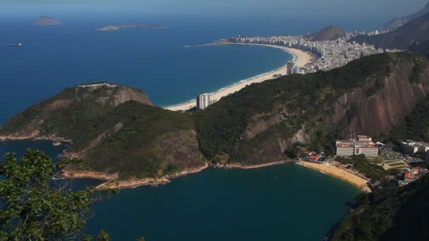 Panoramiczny widok na rio de janeiro — Wideo stockowe