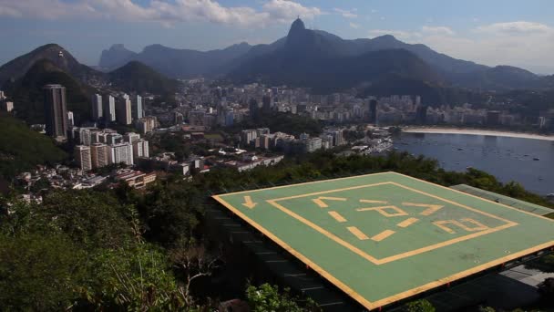 Heliporto no Rio de Janeiro — Vídeo de Stock