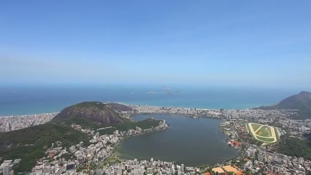 Cidade do Rio de Janeiro, vista do ponto de vista — Vídeo de Stock