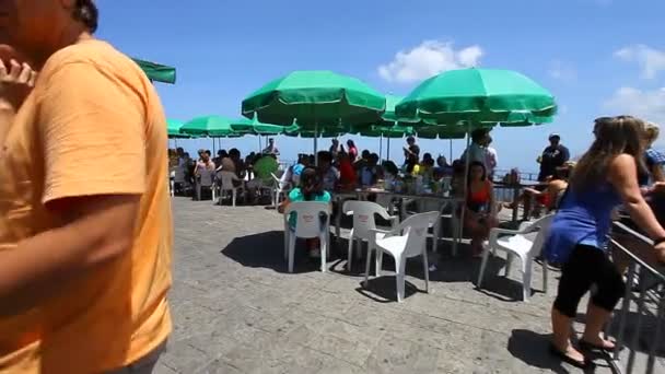 Staden Rio de Janeiro, vy från beskådar peka — Stockvideo